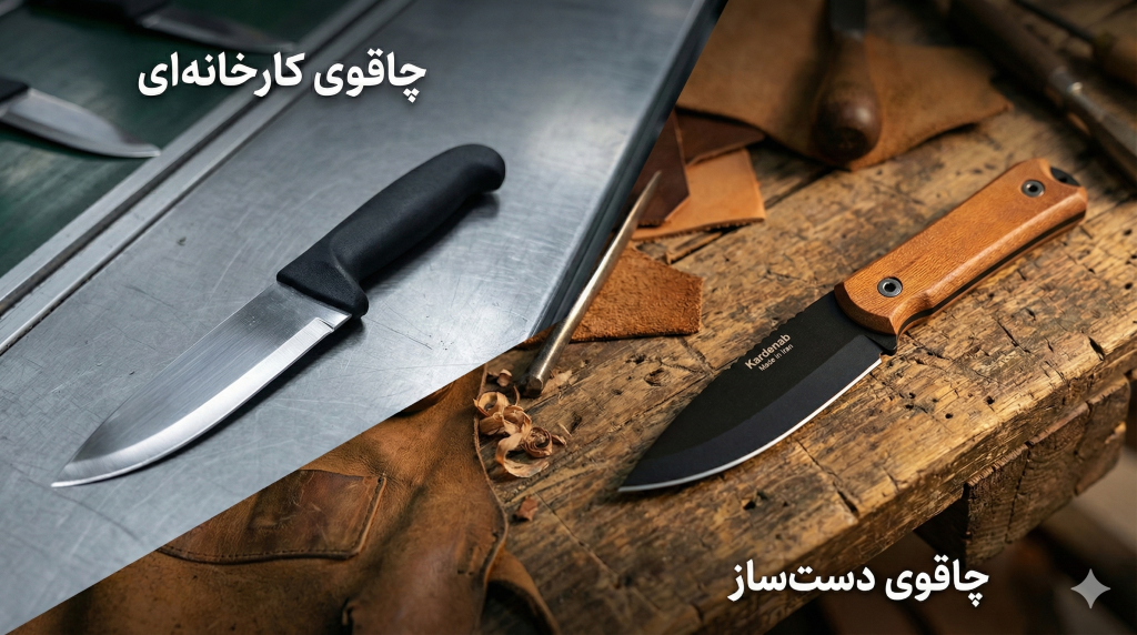 تفاوت چاقو دست ساز با چاقو کارخانه ای