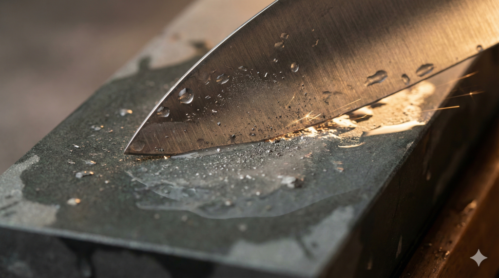 بهترین زاویه تیز کردن چاقو