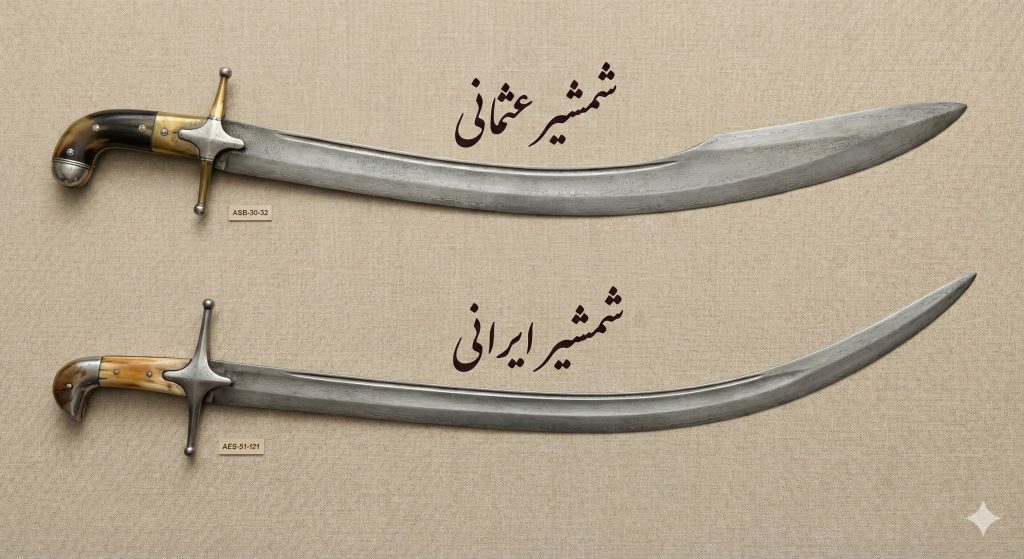مقایسه شمشیر ایرانی و عثمانی